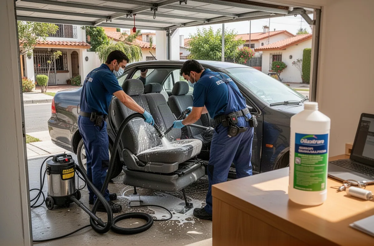 Limpieza de tapicería automotriz a domicilio